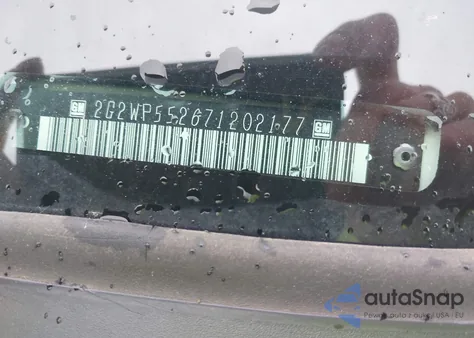 2007 Pontiac Grand Prix z USA, uszkodzony, nr VIN 2G2WP552671202177